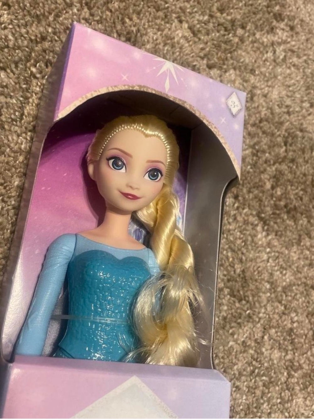 Disney Blonde Princess Doll in Sparkling Teal Blue Gown